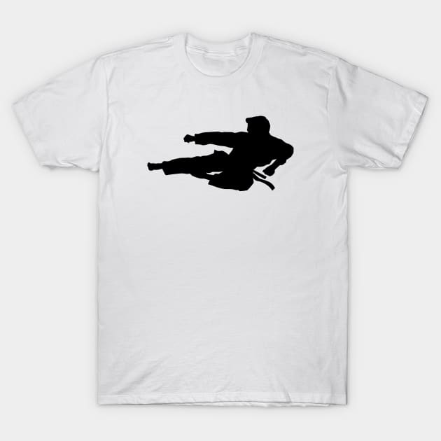 Taekwondo Silhouette T-Shirt by KC Happy Shop